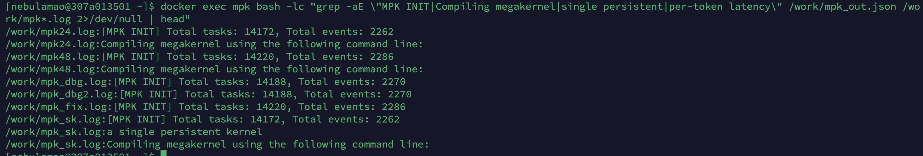 megakernel 编译 + MPK INIT